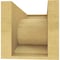 Ekena Millwork 8"W x 16"D x 8"H Wide Emerson Rough Cedar Woodgrain TimberThane Corbel, Primed Tan CORUR08X16X08EMRRCPR - alternate 2